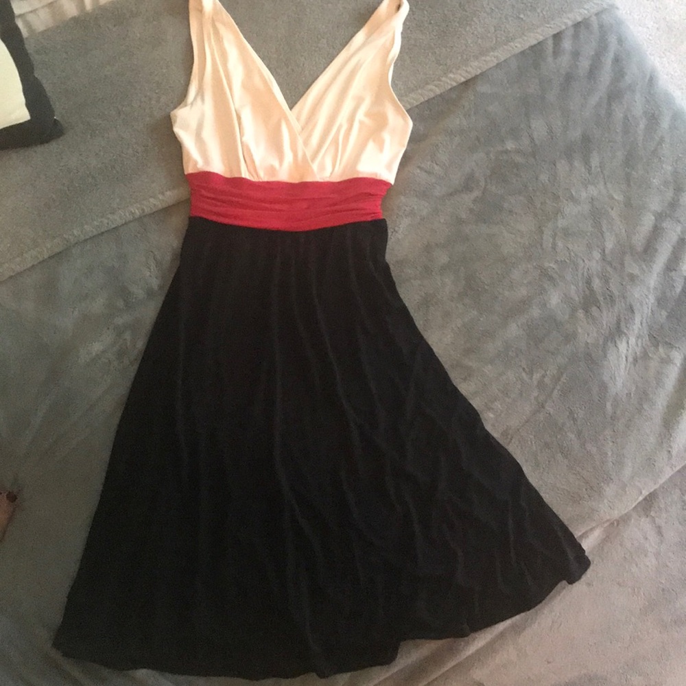 🌞London Times black, pink dress